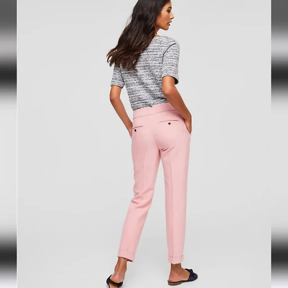 LOFT Pink Ankle Pants - Picture 4 of 9